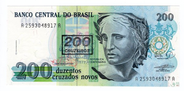 Brasilien 200 Cruzados Novos (1)