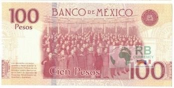 Mexiko Pick 130 - 100 Pesos Gedenkbanknote (1)