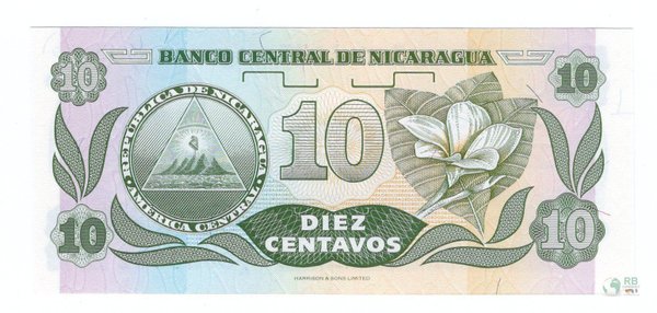 Nicaragua Pick 169a - 10 Centavos (1)