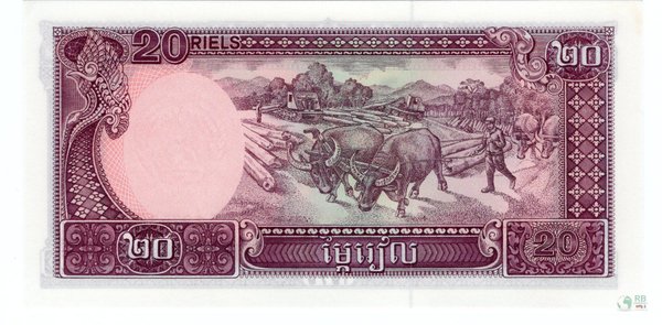 Kambodscha Pick 31a - 20 Riels (1)