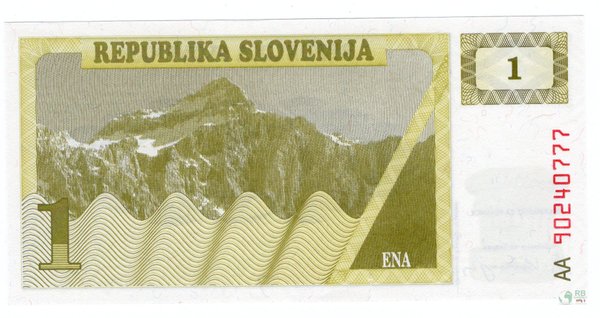 Slowenien Pick 01 - 1 Tolar (1)