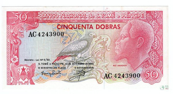 Sao Tomé & Principe Pick 56 - 50 Dobras (1-)