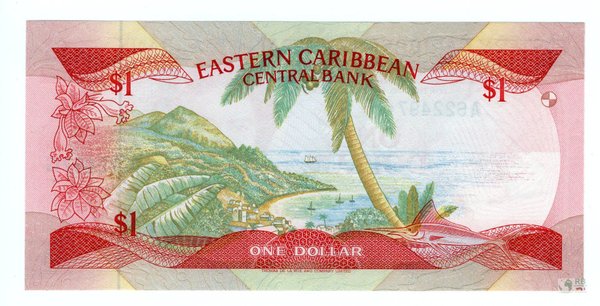 Ostkaribische Staaten Pick 17g - 1 Dollar Grenada (1)