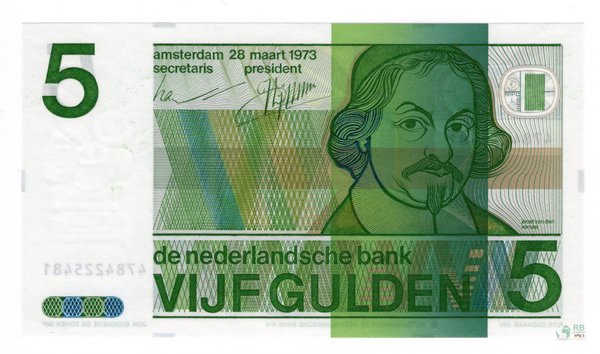 Niederlande Pick 95a - 5 Gulden (1)