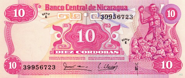 Nicaragua Pick 134 - 10 Cordobas (1)