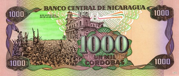 Nicaragua Pick 156b - 1000 Cordobas (1)