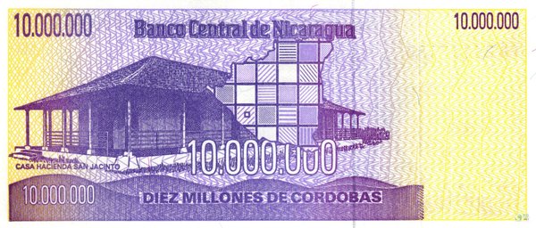 Nicaragua Pick 166 - 10 Millionen Cordobas (1)