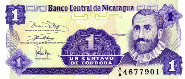 Nicaragua Pick 167 - 1 Centavo (1)
