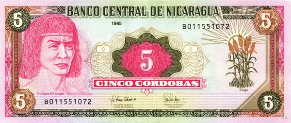 Nicaragua Pick 180 - 5 Cordobas (1)