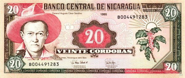 Nicaragua Pick 182 - 20 Cordobas (1)