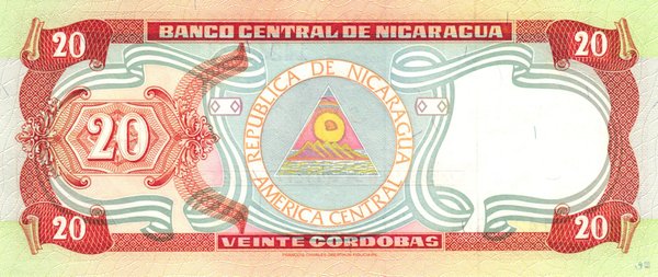 Nicaragua Pick 189 - 20 Cordobas (1)