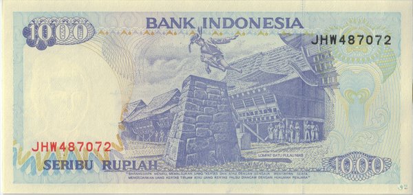 Indonesien Pick 129a - 1000 Rupiah (1)