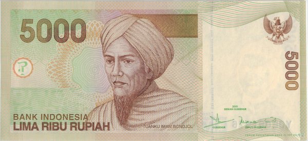 Indonesien Pick 142a - 5000 Rupiah (1)