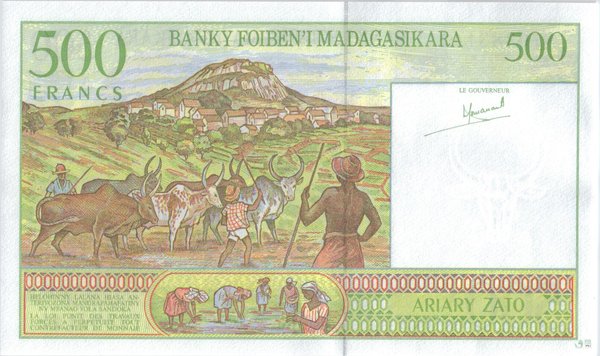 Madagaskar Pick 75a - 500 Ariary (1)