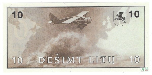 Litauen Pick 47a - 10 Litu (1)