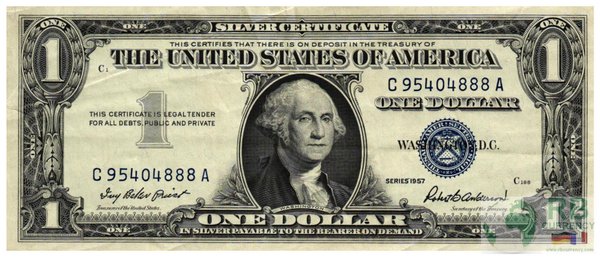 USA - FR1619 1 Dollar Silver Certificate 1957 VF- (3-)