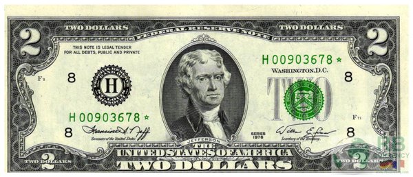 USA - FR1935H 2 Dollar Federal Reserve Note 1976 Error Star UNC (1)