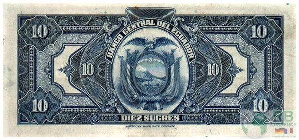 Ecuador - P92d 10 Sucres 1946 aUNC (1-)