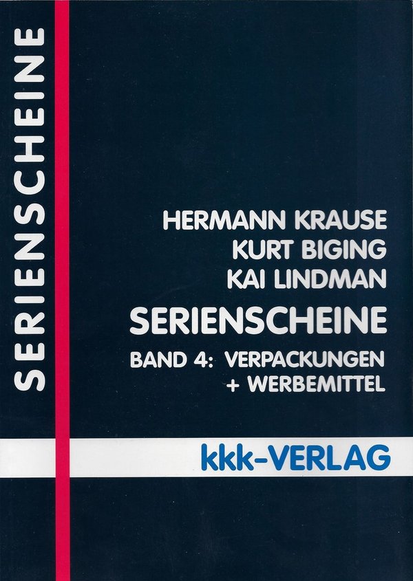 Literatur: Serienscheine Band 4 Verpackungen und Werbemittel, 1995